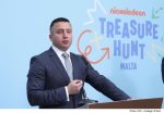 Minister for Tourism Clayton Bartolo launches the Nickelodeon Treasure Hunt