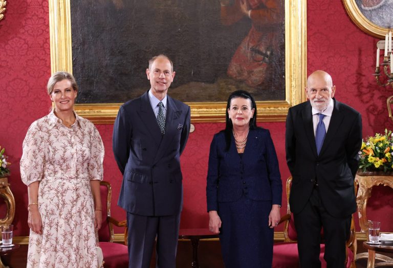 President Myriam Spiteri Debono receives a courtesy call by Their Royal Highnesses, the Duke and Duchess of Edinburgh