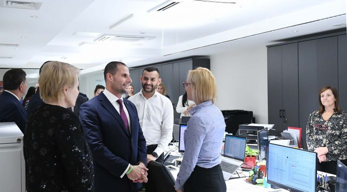 Prime Minister Robert Abela opens the new offices of db Group in Mrieħel