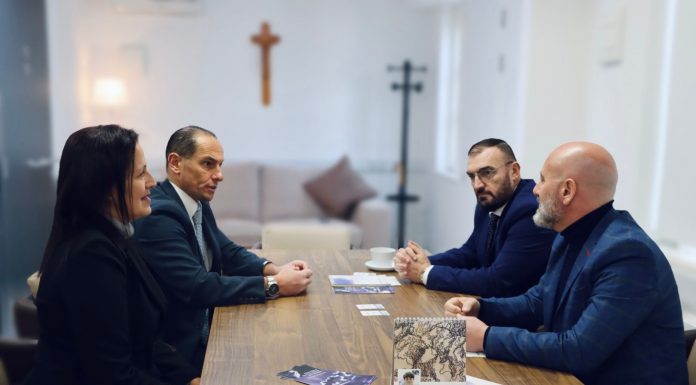 Housing Minister Roderick Galdes discusses mental health support with Dr Mark Xuereb