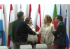 EU Parliament President Roberta Metsola in meeting with Israel and Palestine leaders