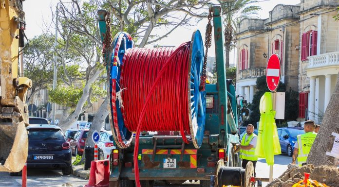 2 kilometres of new underground cables in Ta’ Xbiex