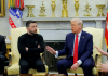 Zelenskyy and Trump to meet at White House today.