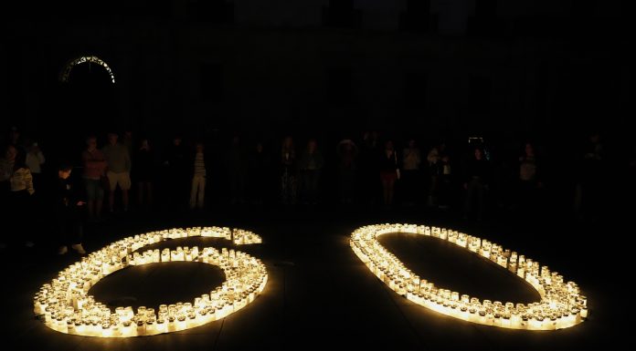 Hundreds of candles light up St George’s Square to mark Earth Hour