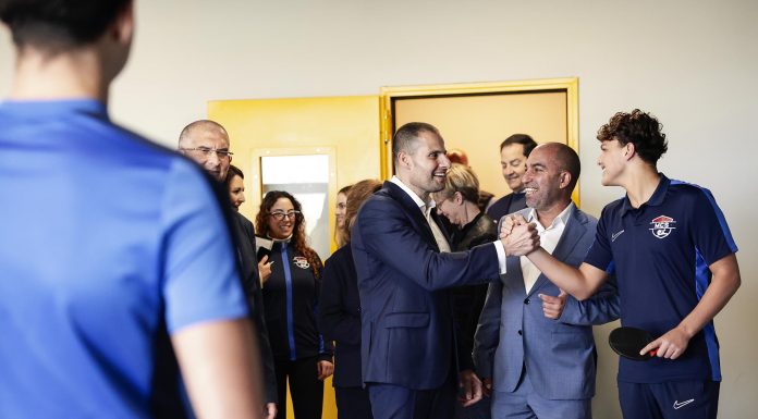 Prime Minister Robert Abela inaugurates new sports facility during visit to Mediterranean College of Sport