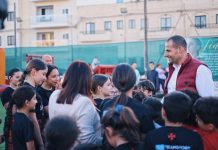 Prime Minister Robert Abela visits an inclusive training session for children with autism in the heart of a community
