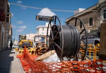 6.5 kilometres of new underground cables in the Ħamrun area