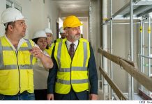 Housing Minister visits ongoing works on the largest social housing project in Malta