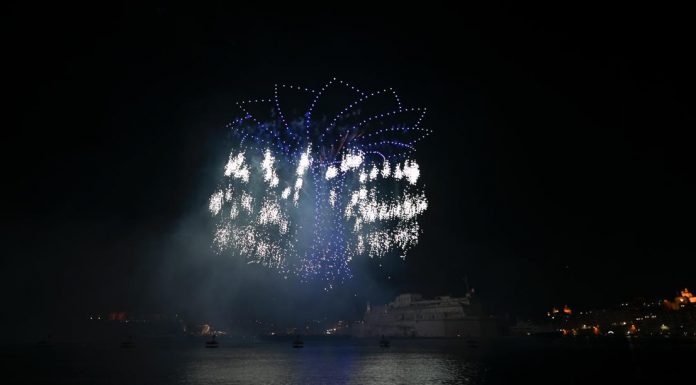 Malta is the first country in Europe to grant permission for fireworks to be launched from drones