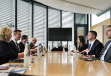 Deputy Prime Minister Ian Borg meets with European Court of Human Rights Judge Marko Bosnjak and President-Elect Mattias Guyomar