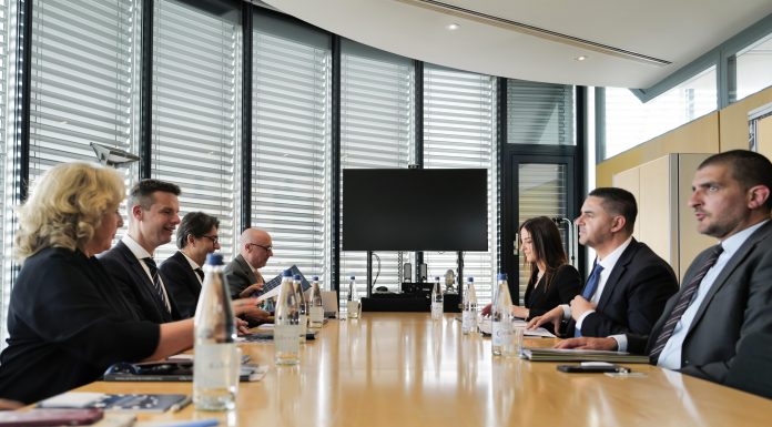 Deputy Prime Minister Ian Borg meets with European Court of Human Rights Judge Marko Bosnjak and President-Elect Mattias Guyomar