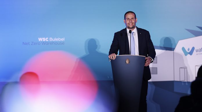 Prime Minister Robert Abela inaugurates the WSC’s net-zero carbon warehouse