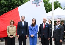 Deputy Prime Minister Borg raises the Maltese flag in Strasbourg, as Malta officially opens the 2025 Presidency of the Council of Europe