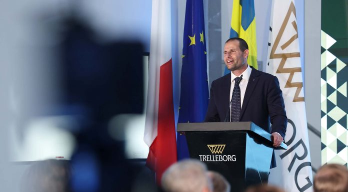 Prime Minister Robert Abela inaugurates expansion of the Trelleborg factory