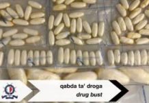 Drugs mule arrested at Malta International Airport