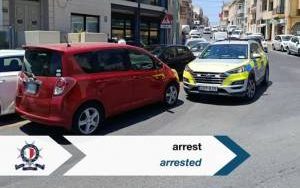 Two arrested after morning robberies