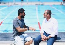 Prime Minister Robert Abela visits Neil Agius during his training for ‘The Gozo 7’ challenge