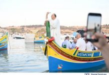 Blessing of fishing boats for the lampuki season