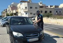 Malta Police protecting the public.