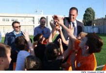 Swieqi United football pitch inaugurated with new synthetic surface at Pembroke Primary School