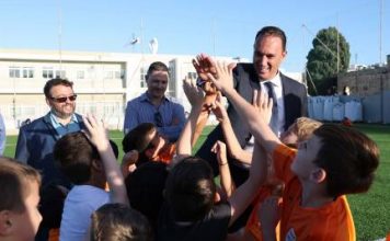Swieqi United football pitch inaugurated with new synthetic surface at Pembroke Primary School