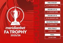 Meridiantbet FA Trophy 2025/26 Draws – Preliminary Round & Round of 32