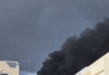 Large fire breaks out near Addolorata Cemetery