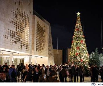 Valletta’s Christmas lights switched on