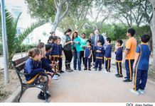 Students from St Nicholas College inaugurate Ġnien il-Palma in Attard