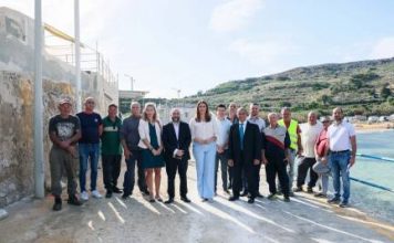 Infrastructural works begin at the port of Ġnejna, Mġarr