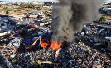 Large fire breaks out at Zejtun scrapyard