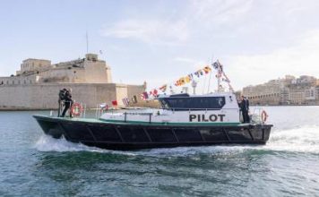 Prime Minister inaugurates Sierra, the new vessel in the Malta Maritime Pilots’ Co-operative fleet, manufactured entirely in Malta