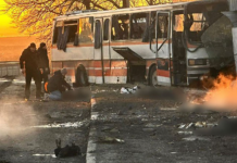 Russina drone strike kills 15 mine workers on bus