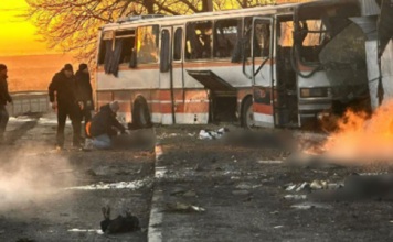 Russina drone strike kills 15 mine workers on bus