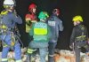 Civil Protection rescue climber near Red Tower, Mellieha