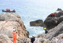 Civil Protection rescue youth in Nadur