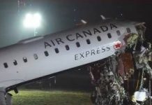 Both pilots killed as plane collides with fire engine at New York airport