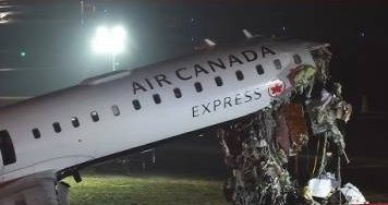 Both pilots killed as plane collides with fire engine at New York airport