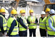 Minister Owen Bonnici and Minister Stefan Zrinzo Azzopardi visit ongoing works on the Marsa Arts and Culture Hub project site