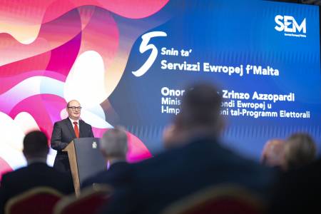 Minister for European Funds and the Implementation of the Electoral Program Stefan Zrinzo Azzopardi,