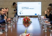 The Executive Vice-President of the European Commission responsible for Cohesion and Reforms Raphael Fitto expresses the importance of addressing the double insularity of islands such as Gozo during a visit to the Citadel