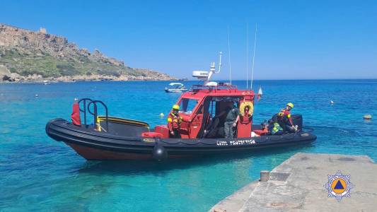 Civil Protection rescue walker injured in Nadur