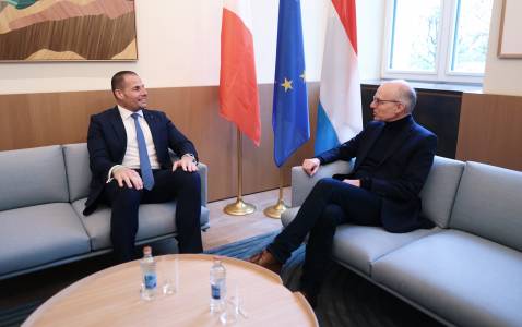 Prime Minister Robert Abela meets with Luxembourg Prime Minister