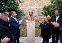 The Prime Minister during the launch of the Sandra Calleja Foundation with more wealth in the community