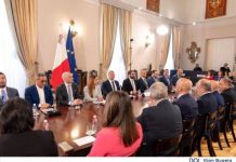 Prime Minister Robert Abela in a meeting with MCESD regarding the energy plan that Malta has to meet every challenge