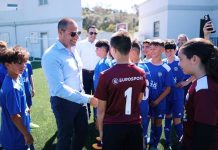 Prime Minister Robert Abela visits the Gozo Football Association