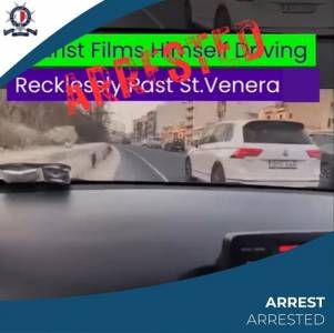 Videos showing dangerous driving leads to driver and passenger arrested