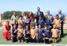Deputy Prime Minister Borg and UN Under-Secretary-General Special Representative Frazier launch peace and children’s rights workshops in local schools