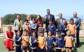 Deputy Prime Minister Borg and UN Under-Secretary-General Special Representative Frazier launch peace and children’s rights workshops in local schools