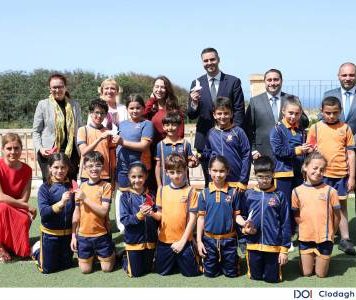 Deputy Prime Minister Borg and UN Under-Secretary-General Special Representative Frazier launch peace and children’s rights workshops in local schools